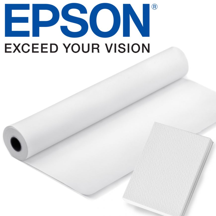 Epson Premium Luster Photo Paper | 24-inch x 100ft Roll “E” Surface Photo Paper - Epson SureColor & HP Printers - Dye DTG, Sign, Photo & Giclee