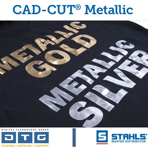 Stahls CAD-CUT Metallic HTV. Foil-Like Finish, Soft Feel - Epson SureColor  & HP Printers - Dye Sub, DTG, Sign, Photo & Giclee