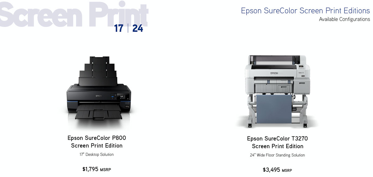 epson surecolor p800 screen print edition printer showing 24 inch t3270 screen print also and size