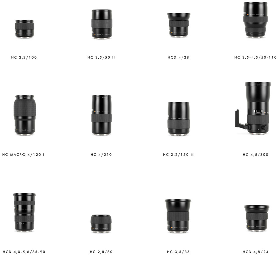 hasselblad h6d-100c camera lens options including hc lenses 100mm 50mm 28mm 110mm 120mm 210mm 150mm 300mm 90mm 80mm 35mm 24mm