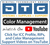 logo for dtg color management support on youtube