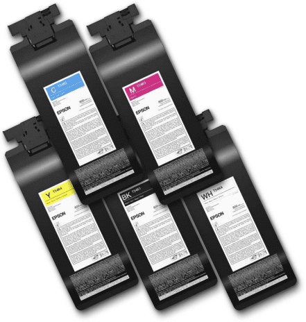 image of UltraChrome dg2 ink packs for the epson f2270 with 800ml capacity and keko-tex eco passport conformity