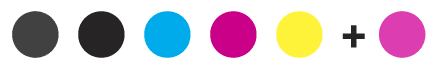 image showing the inkset colors of the canon imageprogRAF gp-300 36" printer