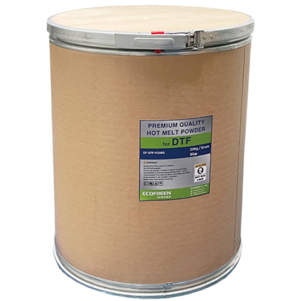 ecofreen white dtf powder 20kg drum