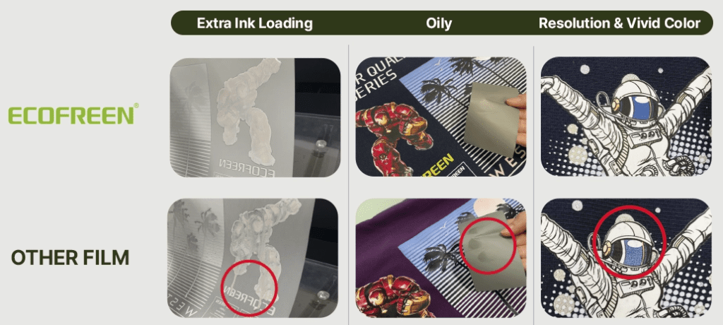Image showing superior ink load, non oily and great resolution and vivid color.