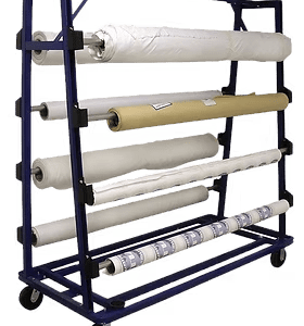 ait model 125 b fabric rolling cart