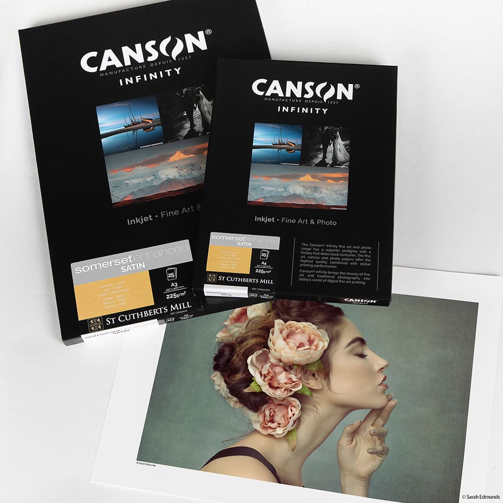 Somerset Enhanced Satin cotton inkjet paper box (Canson Infinity)