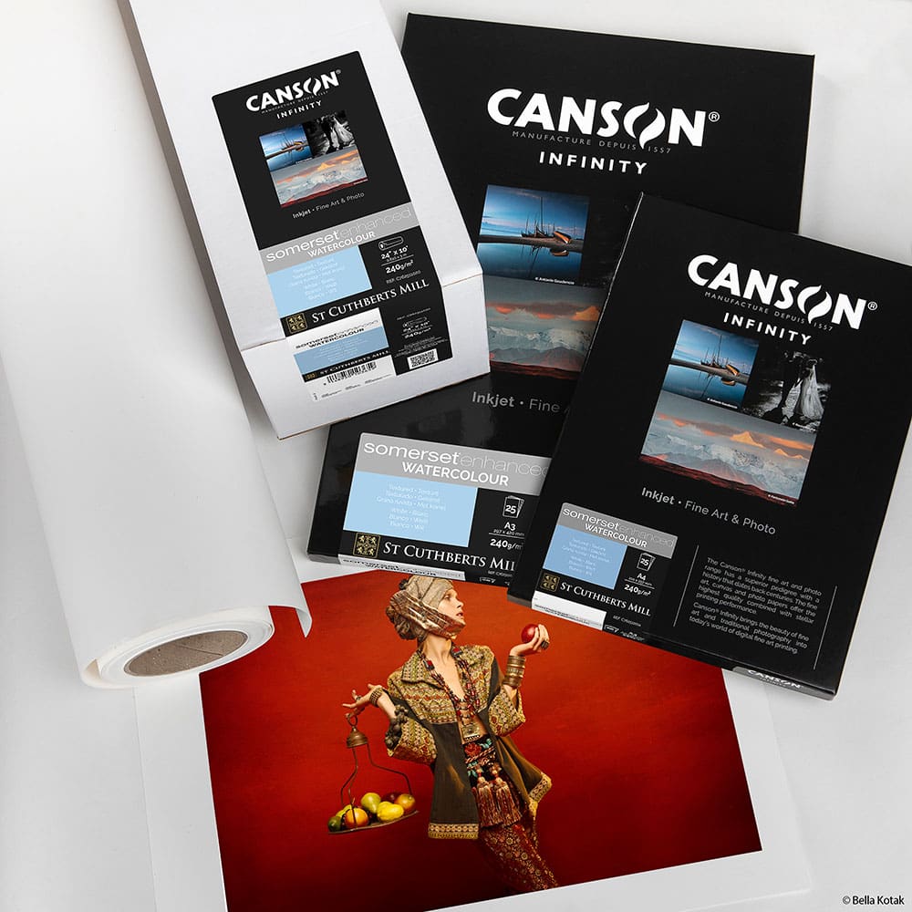 Somerset Enhanced Watercolour Rag 240 gsm inkjet paper (Canson Infinity)