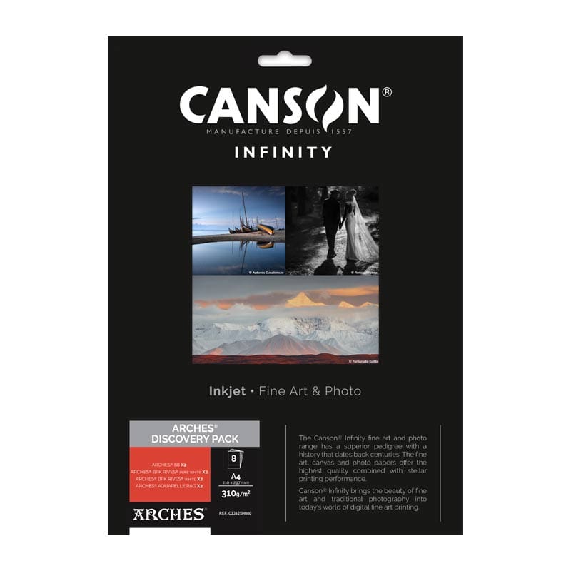 ARCHES Discovery Pack of fine art inkjet paper samples (Canson Infinity)