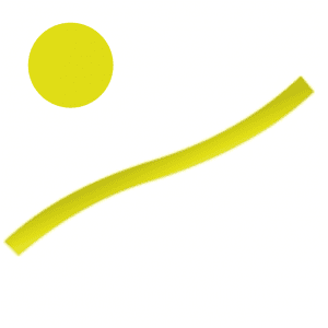 Keencut Yellow round shape silicone cord (x 33ft) (SILYR)
