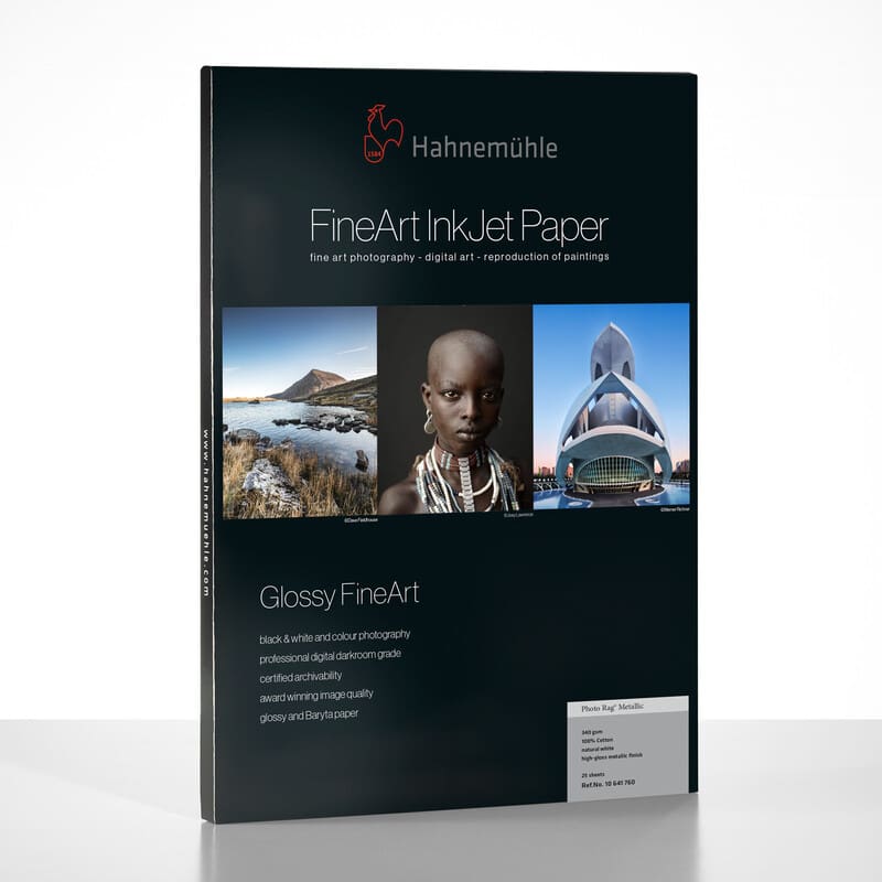 Hahnemühle Photo Rag Metallic inkjet media (official Hahnemühle image)