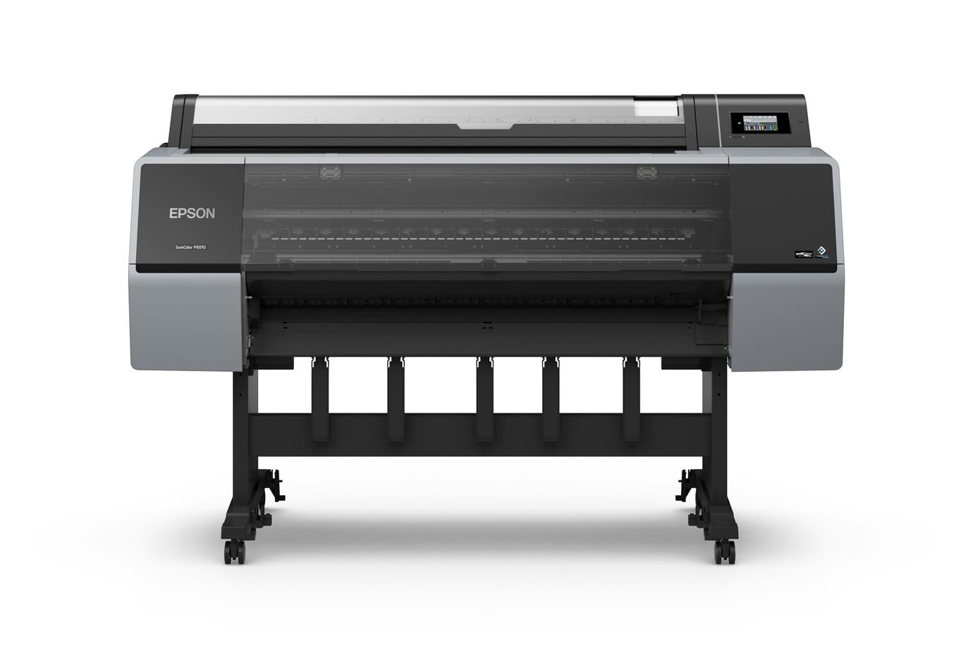 Epson SureColor P9370 44-inch photo printer on stand, front view