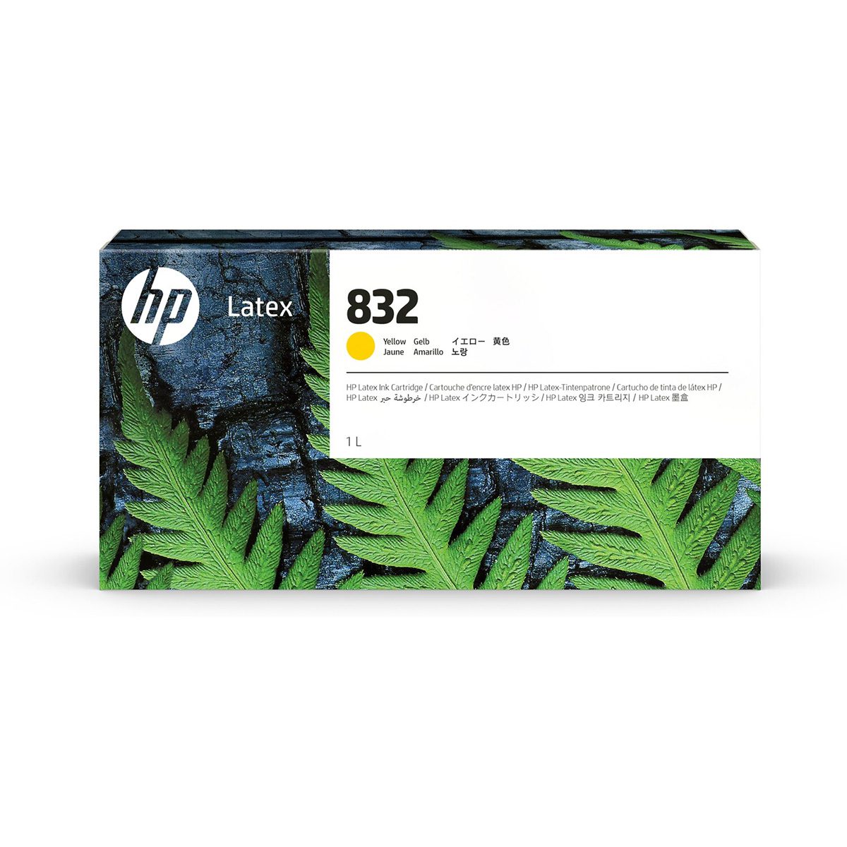 HP 832 1-liter Yellow Latex Ink Cartridge