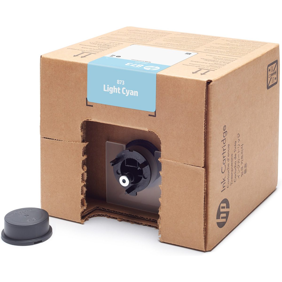 HP 873 3-liter Light Cyan Latex Ink Cartridge