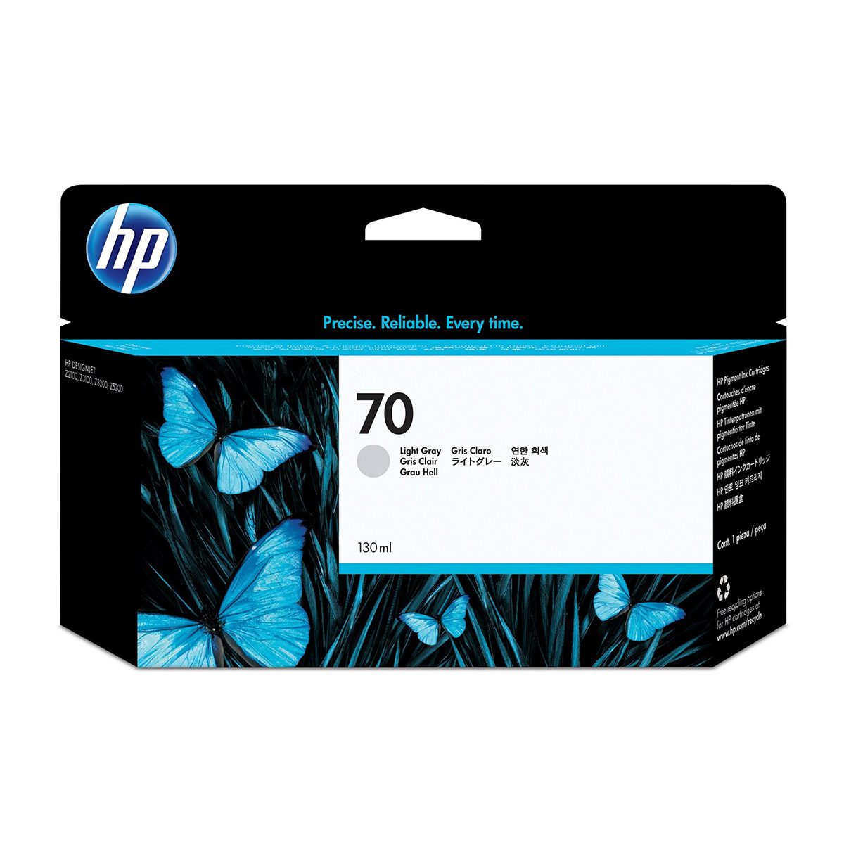 HP 70 Light Gray 130 ml Ink Cartridge
