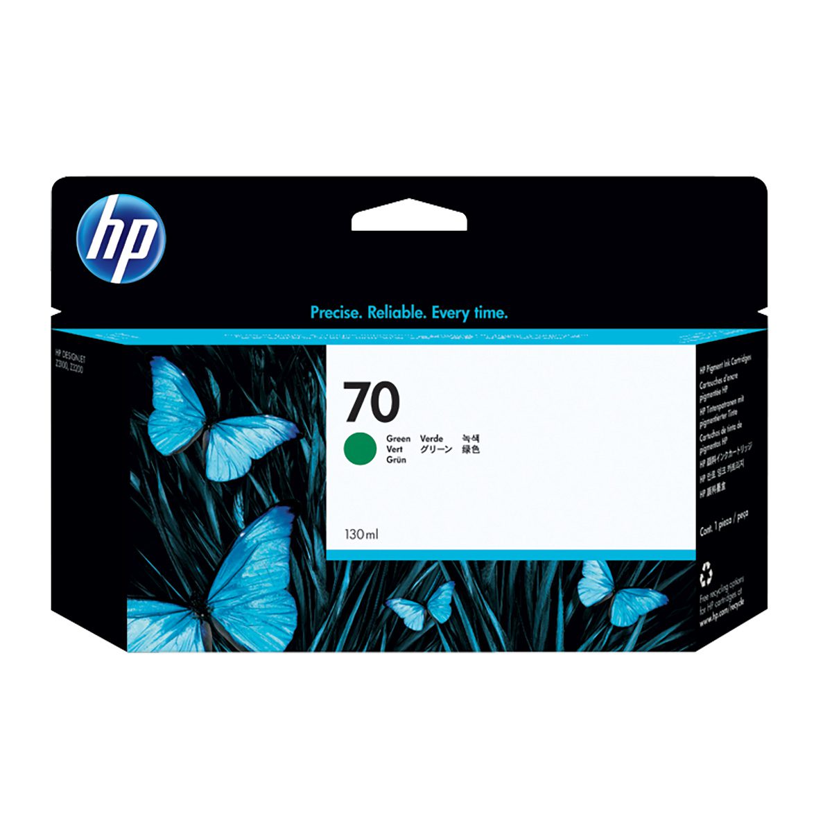 HP 70, (C9457A) Green Original Ink Cartridge