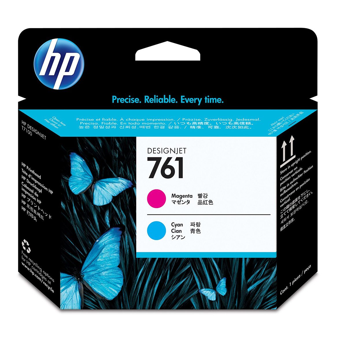 HP 761, (CH646A) Cyan/Magenta Printhead