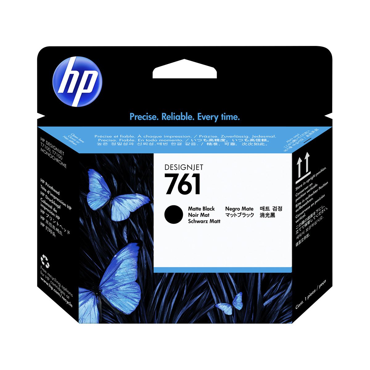 HP 761, (CH648A) Matte Black Printhead