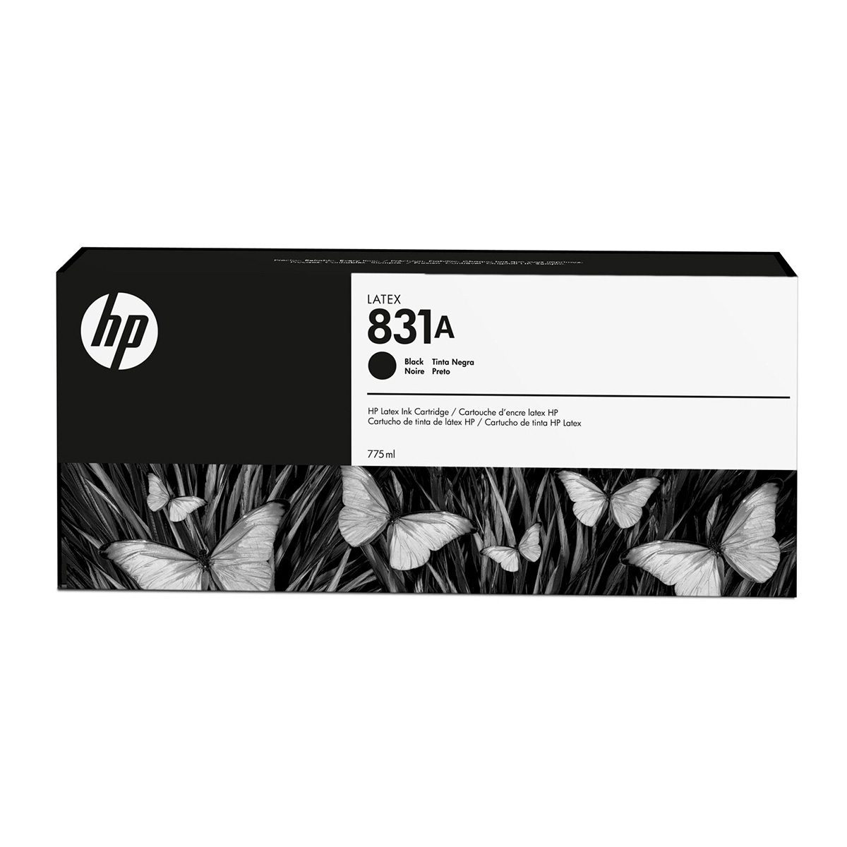 HP 831A 775 ml Black Latex Ink Cartridge