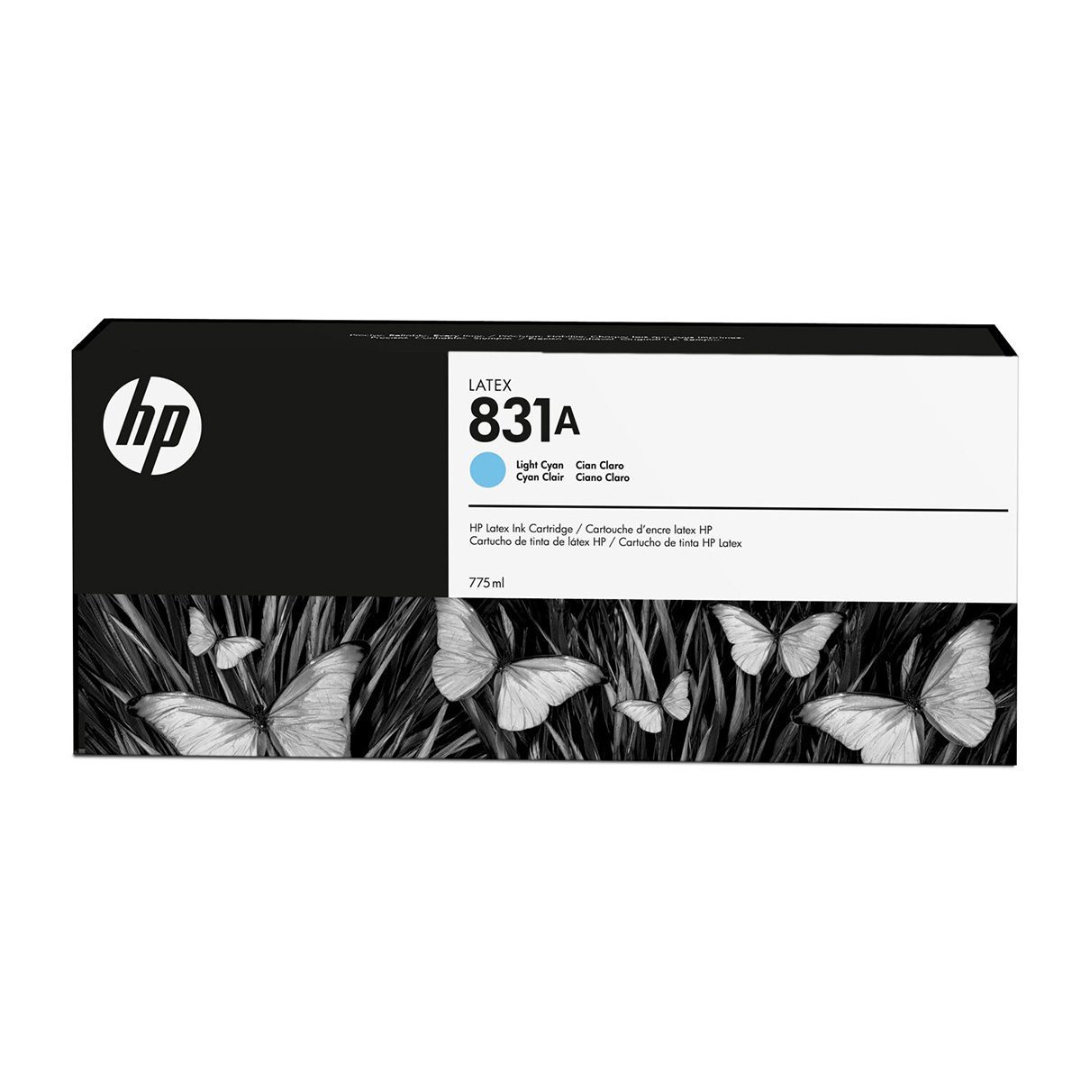HP 831A 775 ml Light Cyan Latex Ink Cartridge