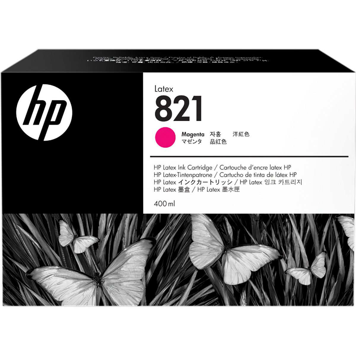 HP 821 400 ml Magenta Latex Ink Cartridge