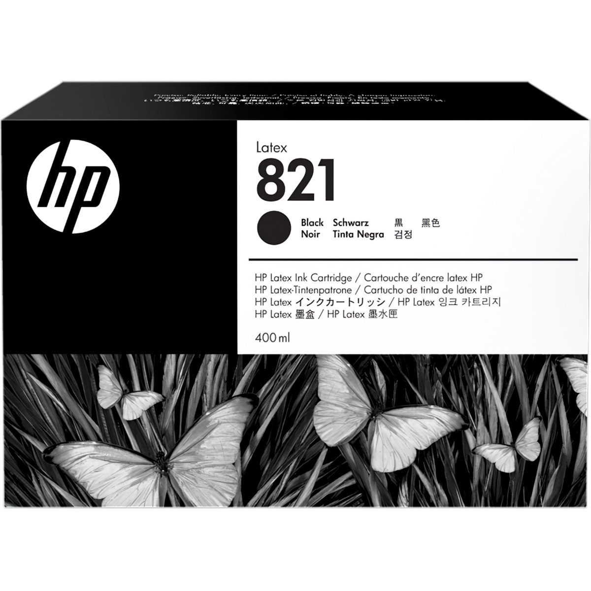 HP 821 400 ml Black Latex Ink Cartridge